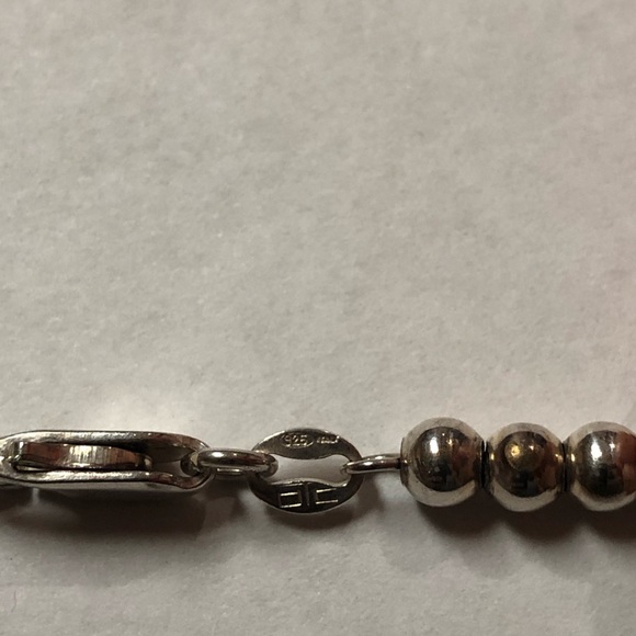 925 Sterling Silver Bracelet 8” - Picture 6 of 8